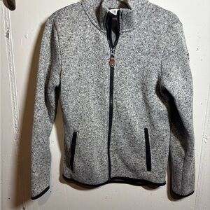 H&M Gray Zip-Up Sweater